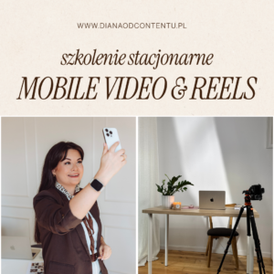 Szkolenie stacjonarne: WIDEO&REELS – praktyczne warsztaty mobile video